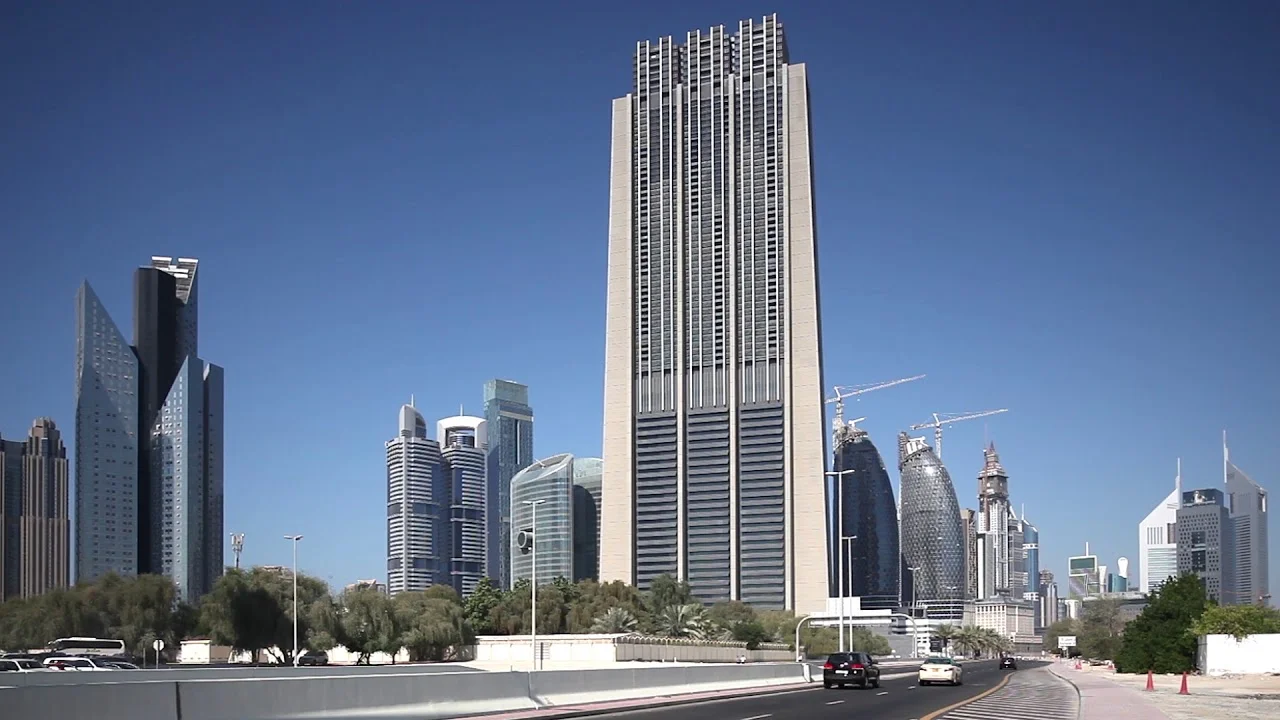 picture showing buildings in Index Tower, Dubai area