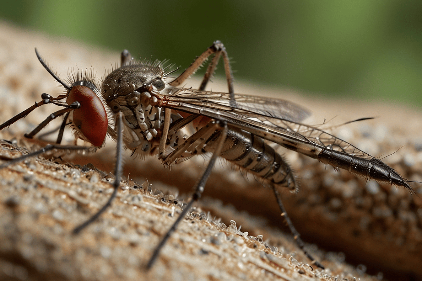 Close-up picture of a mosquito