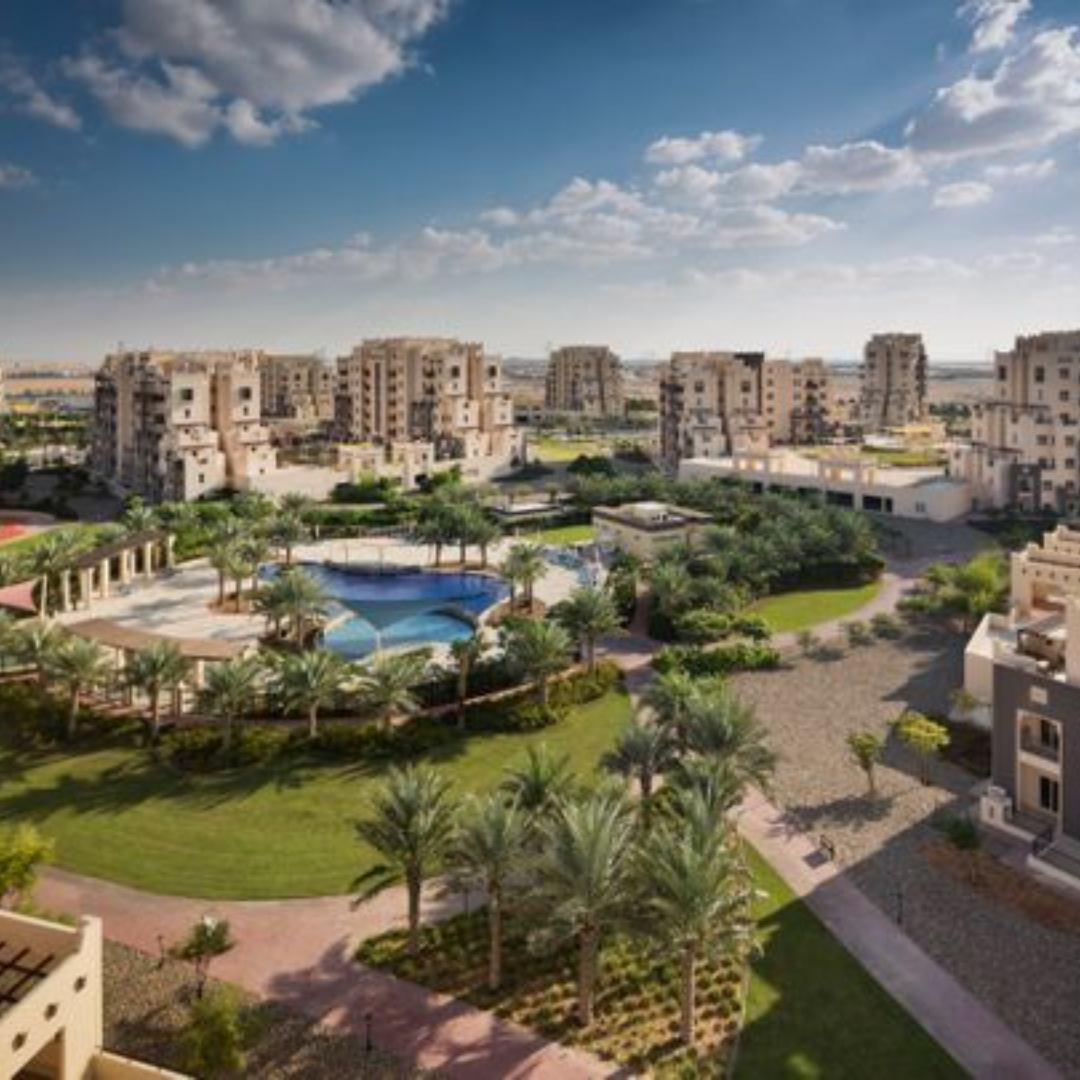 picture showing buildings and apartments in ramraam community in Dubai 