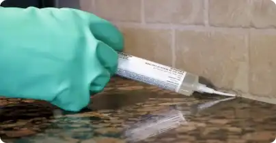 man injection gel treatment inside electriacl socket