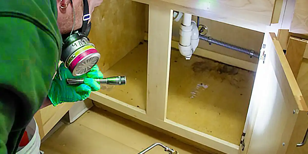 inspection under sink 